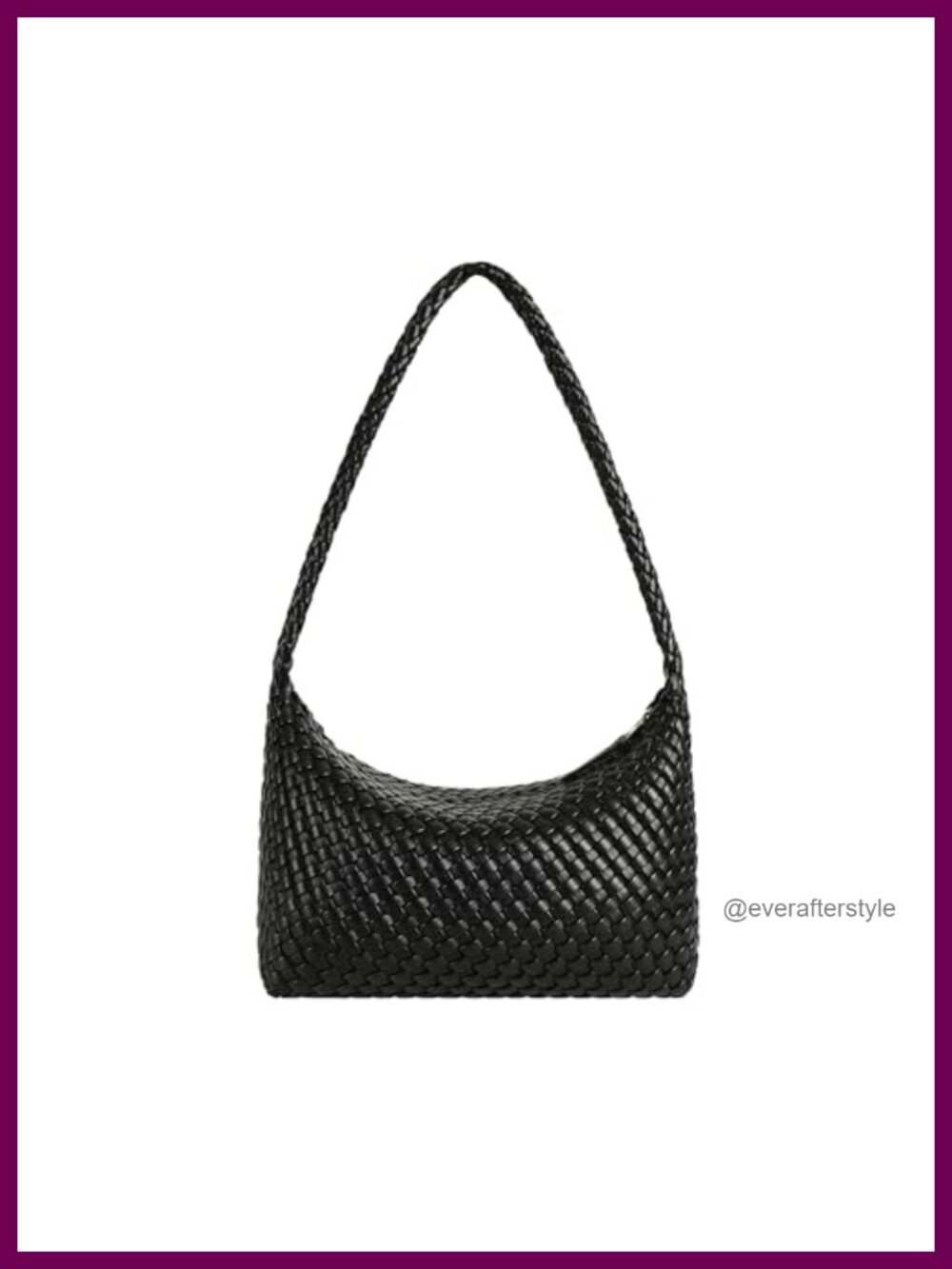 Vegan Leather Woven Tote Bag Slouchy Hobo Shoulder Handbag for Women